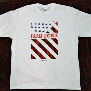 Norwegian Cruise Line Red, White and Blue New York Tee Shirt, Size XL, NWT